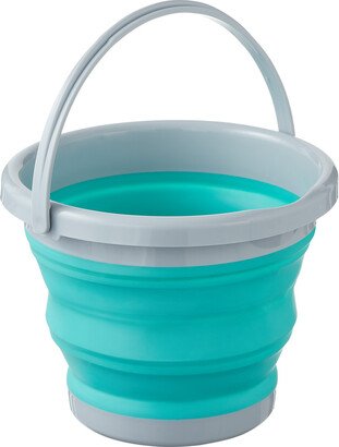 KIKKERLAND 1 gal./5L Collapsible Bucket Aqua