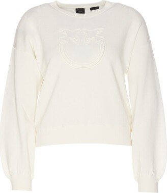 Love Birds Patch Crewneck Sweatershirt