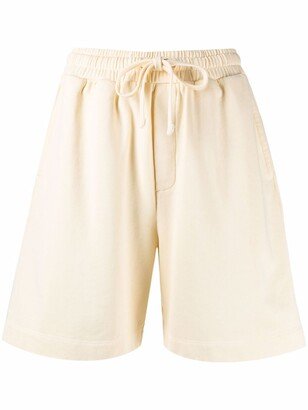 Embroidered-Logo Organic Cotton Shorts