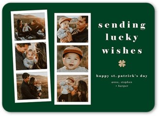 St. Patrick's Day Cards: Little Clover St. Patrick's Day Card, Green, 5X7, Matte, Signature Smooth Cardstock, Rounded