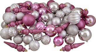 Northlight 75 Count and Shatterproof 3-Finish Christmas Ball Ornaments