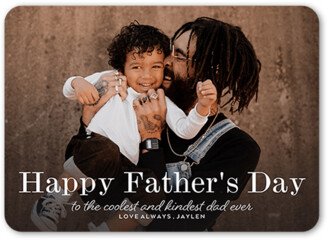 Father's Day Cards: Notable Notion Father's Day Card, White, 5X7, Matte, Signature Smooth Cardstock, Rounded
