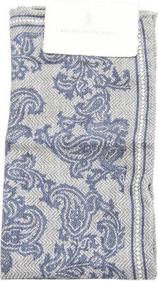 Paisley-Printed Square Scarf