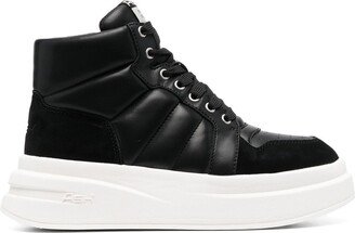 Lace-Up High-Top Sneakers-AL