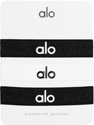 Alo Hair Tie in Black/White