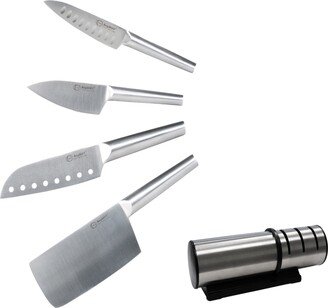 5-Pc. Cutlery Set with Knife Sharpener