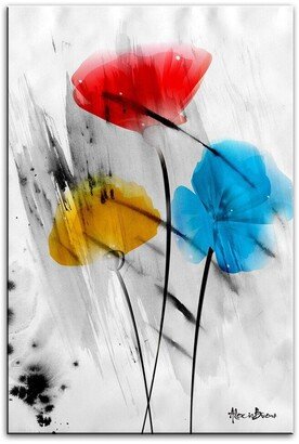 Painted Petals Iii-B Wrapped Canvas Wall Art By Tristan Scott