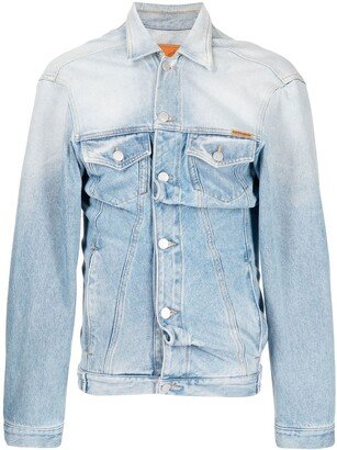 Ruched Denim Jacket