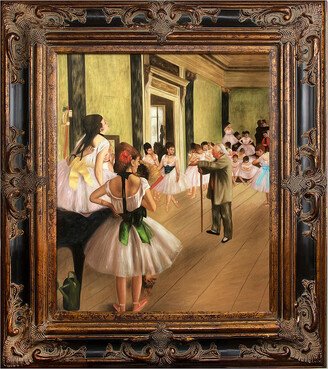 Overstock Art The Dance Class Framed Oil Reproduction Of An Original Painting By Edgar Degas