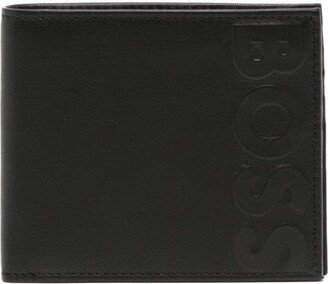 Embossed-Logo Bi-Fold Wallet