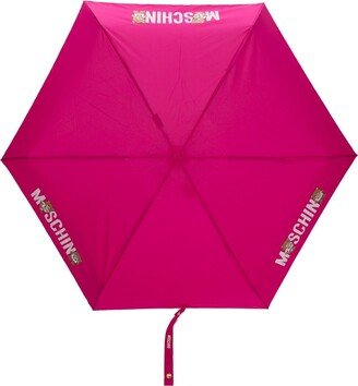 Logo-Print Compact Umbrella-AO