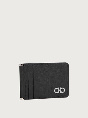 Man Gancini credit card holder Black red-AA