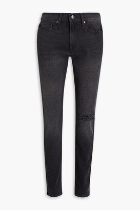 L'Homme skinny-fit distressed denim jeans-AB