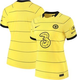 Women's Yellow Chelsea 2021/22 Away Breathe Stadium Jersey