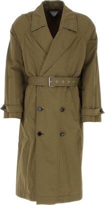 Buttoned Trench Coat