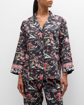 Kana Printed Cotton Sateen PJ Set