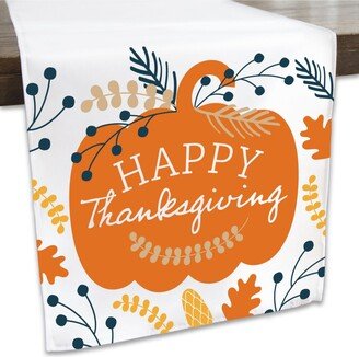 Big Dot Of Happiness Happy Thanksgiving Fall Party Dining Tabletop Decor Cloth Table Runner 13