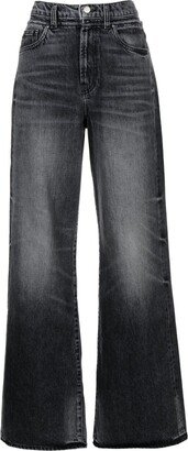 High-Waisted Wide-Leg Jeans-AD