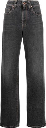 High-Rise Wide-Leg Jeans-BQ