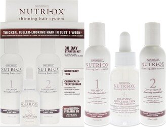 Extremely Thin Chemically Treated Hair Starter Kit by Nutri-Ox for Unisex