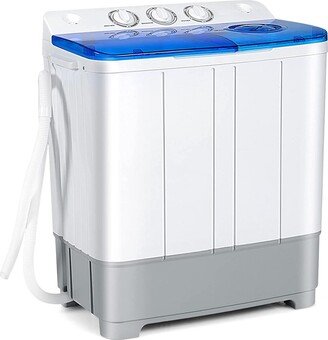 Portable Twin Tub Washing Machine Washer(13.2lbs) & Spinner (8.8lbs)