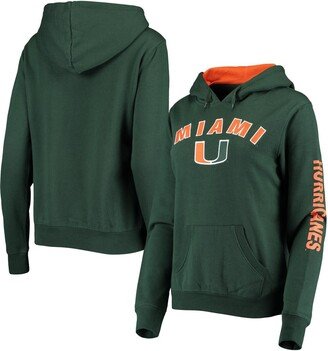 Women's Green Miami Hurricanes Loud and Proud Pullover Hoodie