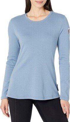 Fire Resistant Long Sleeve Tee Shirt (Copen Blue) Women's Clothing