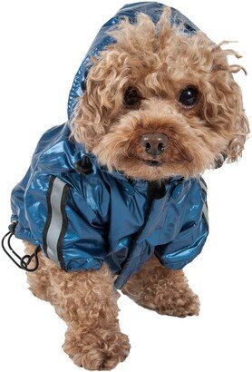 'Reflecta-Sport' Multi-Adjustable Reflective Weather-Proof Dog Raincoat w/ Removable Hood