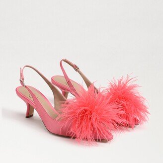 Bianka Feather Slingback Pump-AD