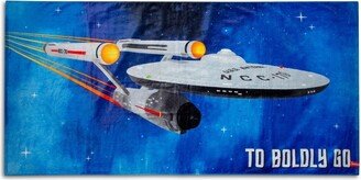 Ukonic Star Trek: The Original Series Boldly Go Beach Towel | 60 x 30 Inches