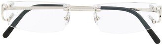 Rectangular Rimless Glasses-AA