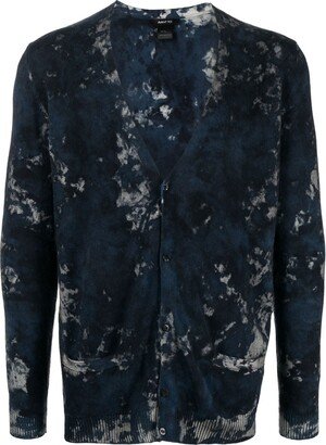 Boreal-print knitted cardigan