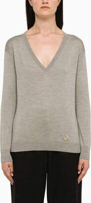 Grey cashmere sweater