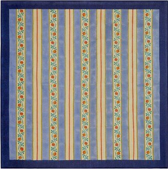Varanasi Stripes Pervinch tablecloth-AA