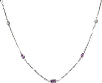 Lo Spazio Jewelry Lo Spazio Pink Sapphire and Diamond Necklace