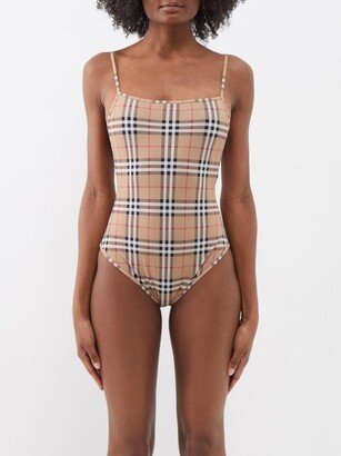 Vintage-check Swimsuit