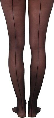 Individual 10 Back Seam Tights (Black) Hose