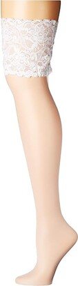 Seidenglatt 15 Stay Up Tights (White) Hose