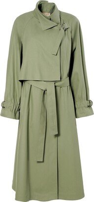 Aggi Rosemary Sage Green Trench Coat