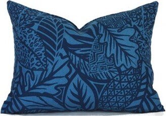 Sale 16x12 Outdoor Lumbar Pillow Cover Decorative Blue Maven Capri