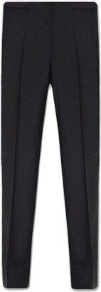 Elastic-Waistband Pleated Trousers