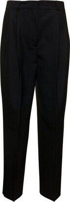 High-Waisted Straight-Leg Trousers-CA