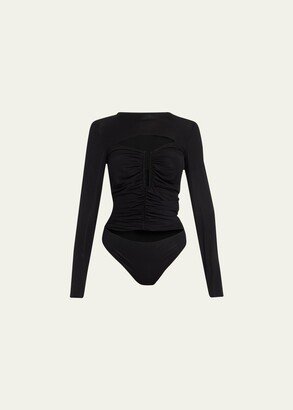 Bonnie Cutout Mock-Neck Bodysuit