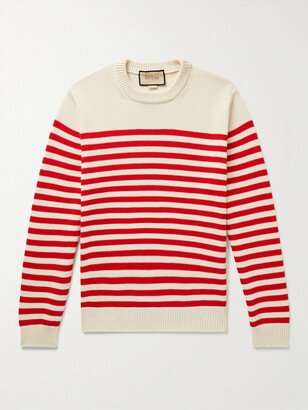 Striped Cotton and Wool-Blend Sweater