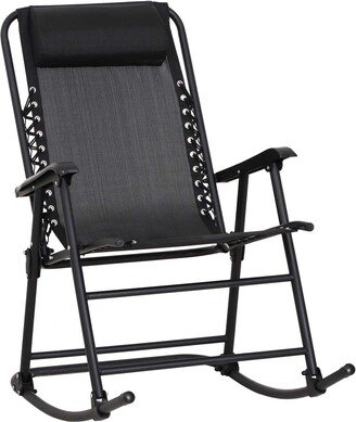 Folding Rocking Chair Outdoor Portable Zero Gravity Chair