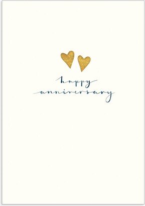 Woodmansterne Gold Hearts Anniversary Card