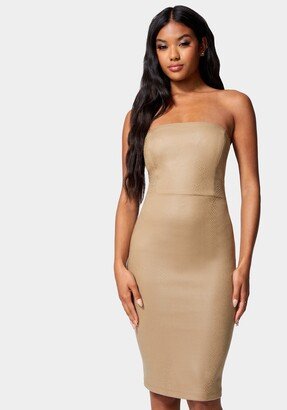 Vegan Leather Tube Dress