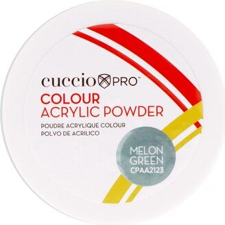 Colour Acrylic Powder - Melon Green by Cuccio PRO for Women - 1.6 oz Acrylic Powder