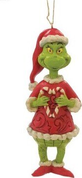 Dept 56 Grinch Holding Candy Cane Christmas Ornament