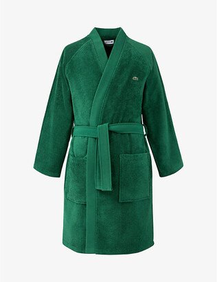 acoste Mens Vert Defile Organic Cotton Bathrobe